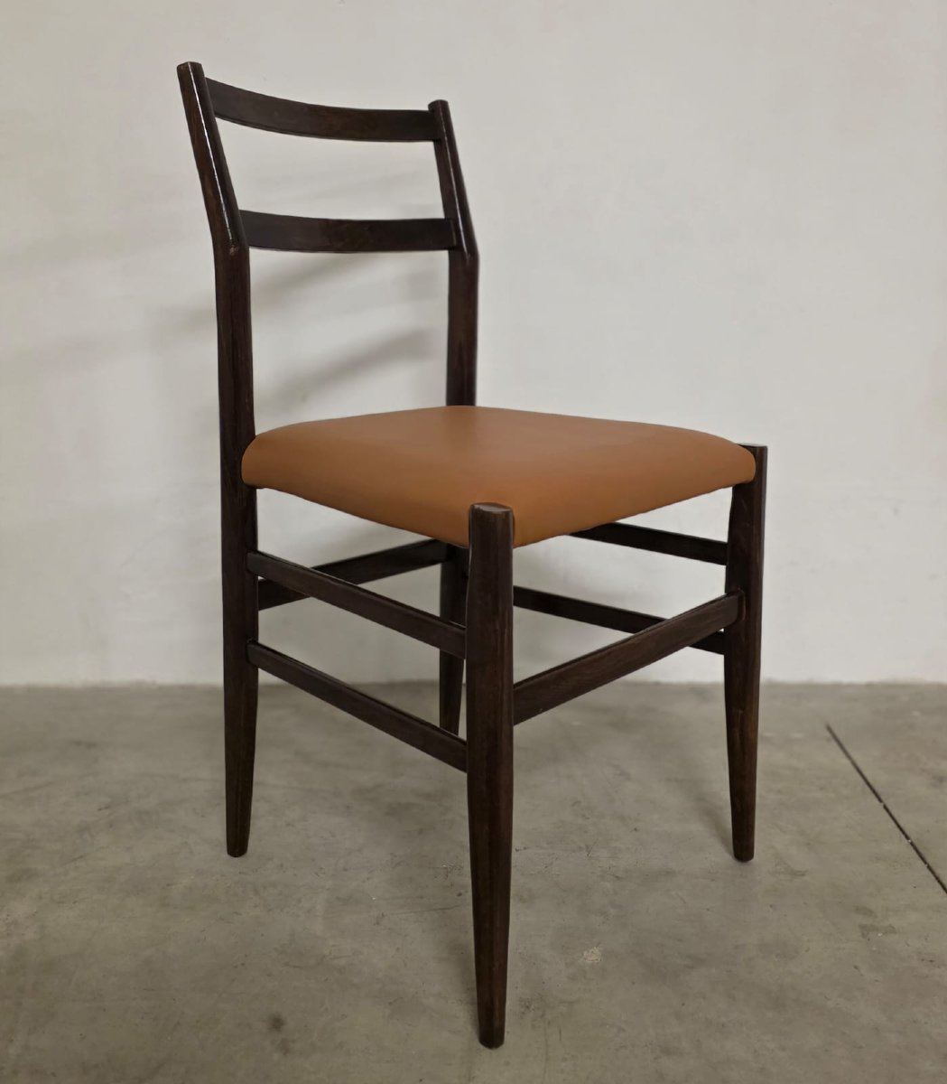Six Leggera Chairs By Gio Ponti For Cassina-photo-6