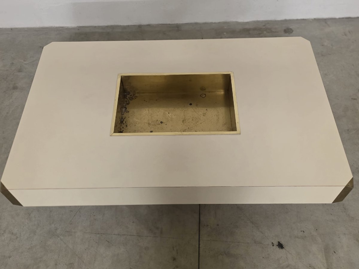 Table basse de la série Alveo Willy Rizzo.-photo-4