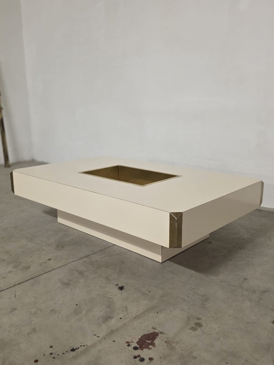 Table basse de la série Alveo Willy Rizzo.-photo-3