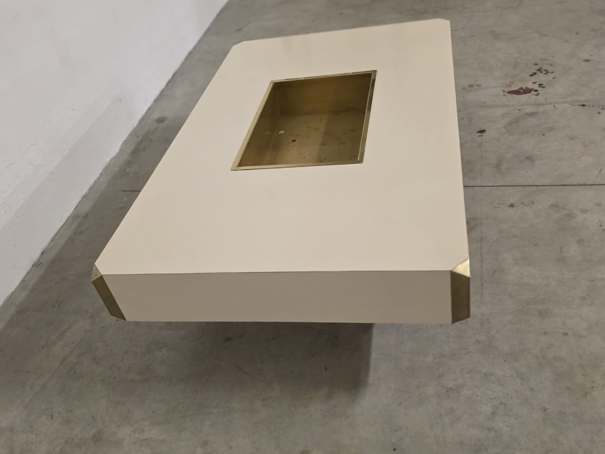 Table basse de la série Alveo Willy Rizzo.-photo-4