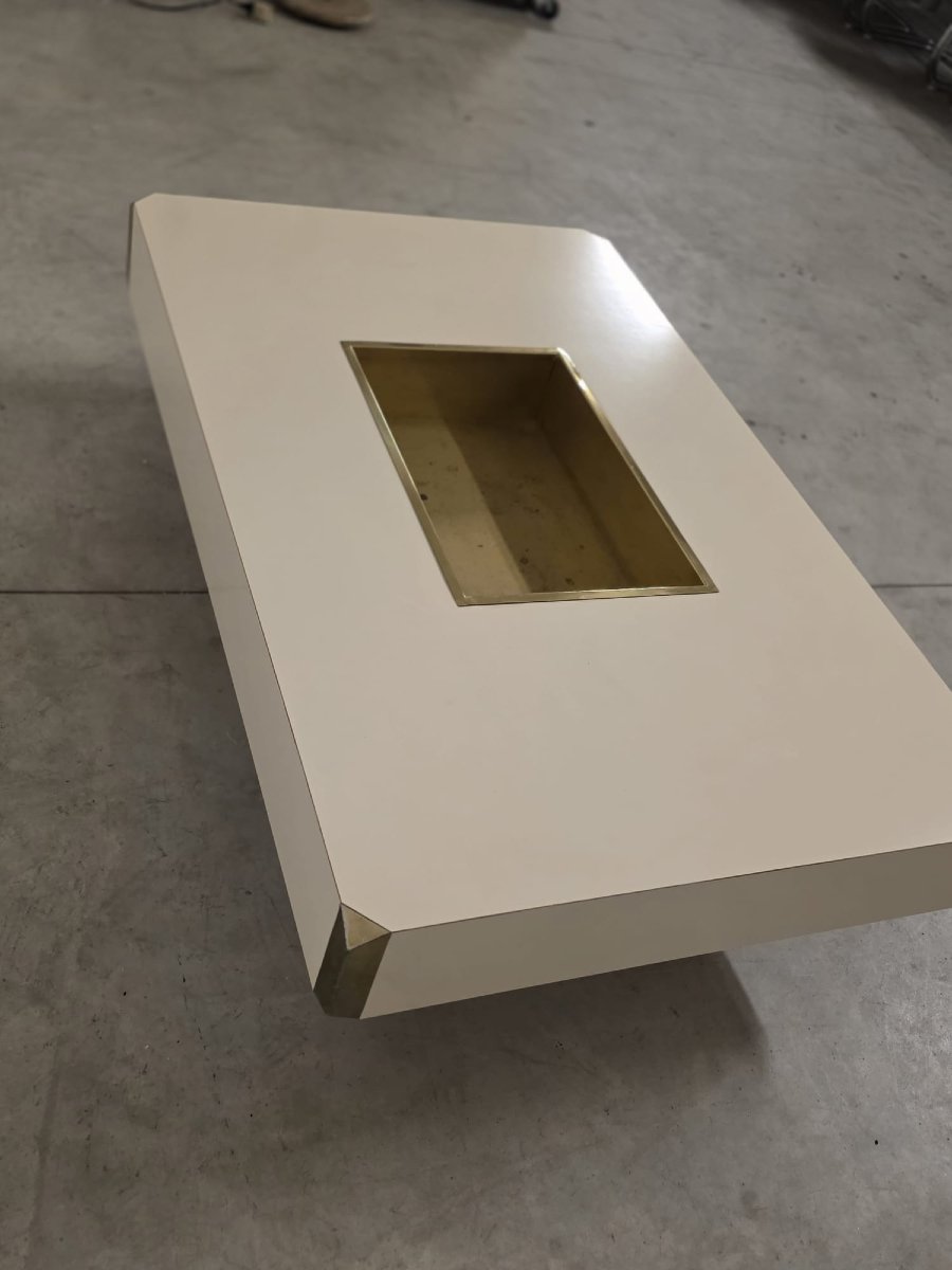 Table basse de la série Alveo Willy Rizzo.-photo-6