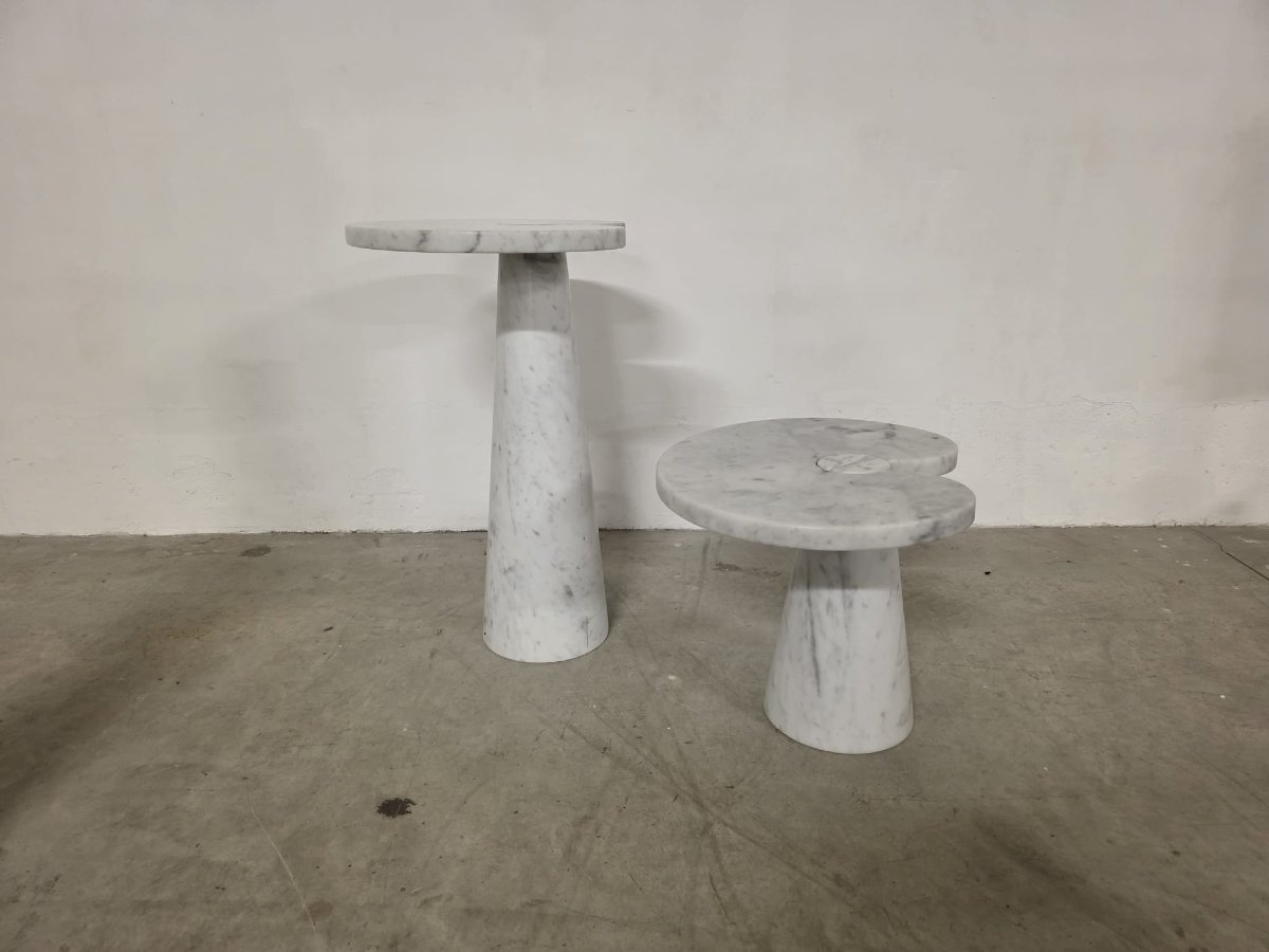 Pair Of Side Tables From The Eros Series By Angelo Mangiarotti For Skipper-photo-2