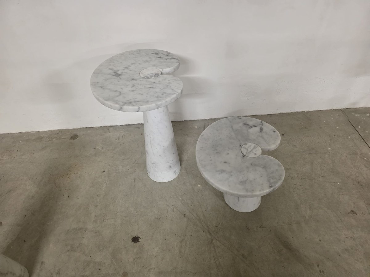 Pair Of Side Tables From The Eros Series By Angelo Mangiarotti For Skipper-photo-3