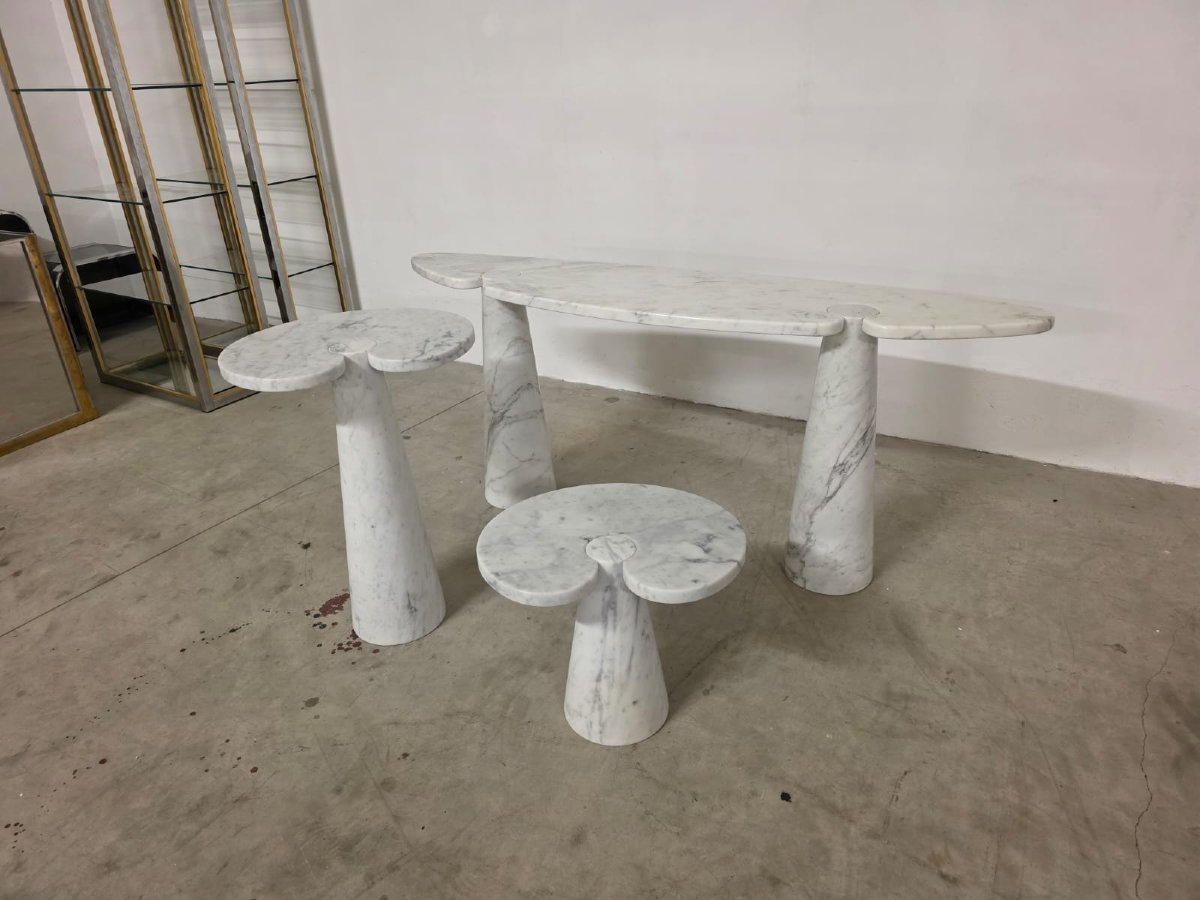Pair Of Side Tables From The Eros Series By Angelo Mangiarotti For Skipper-photo-4