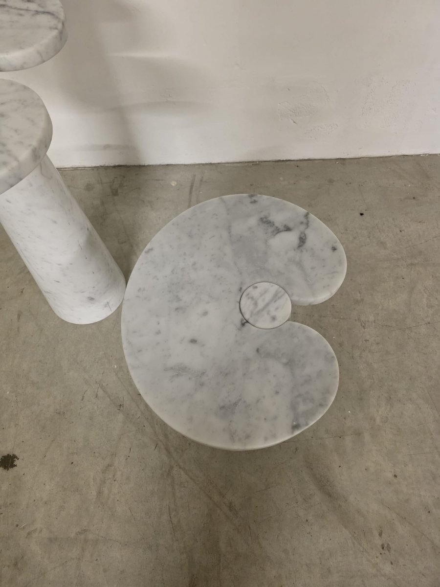 Pair Of Side Tables From The Eros Series By Angelo Mangiarotti For Skipper-photo-3