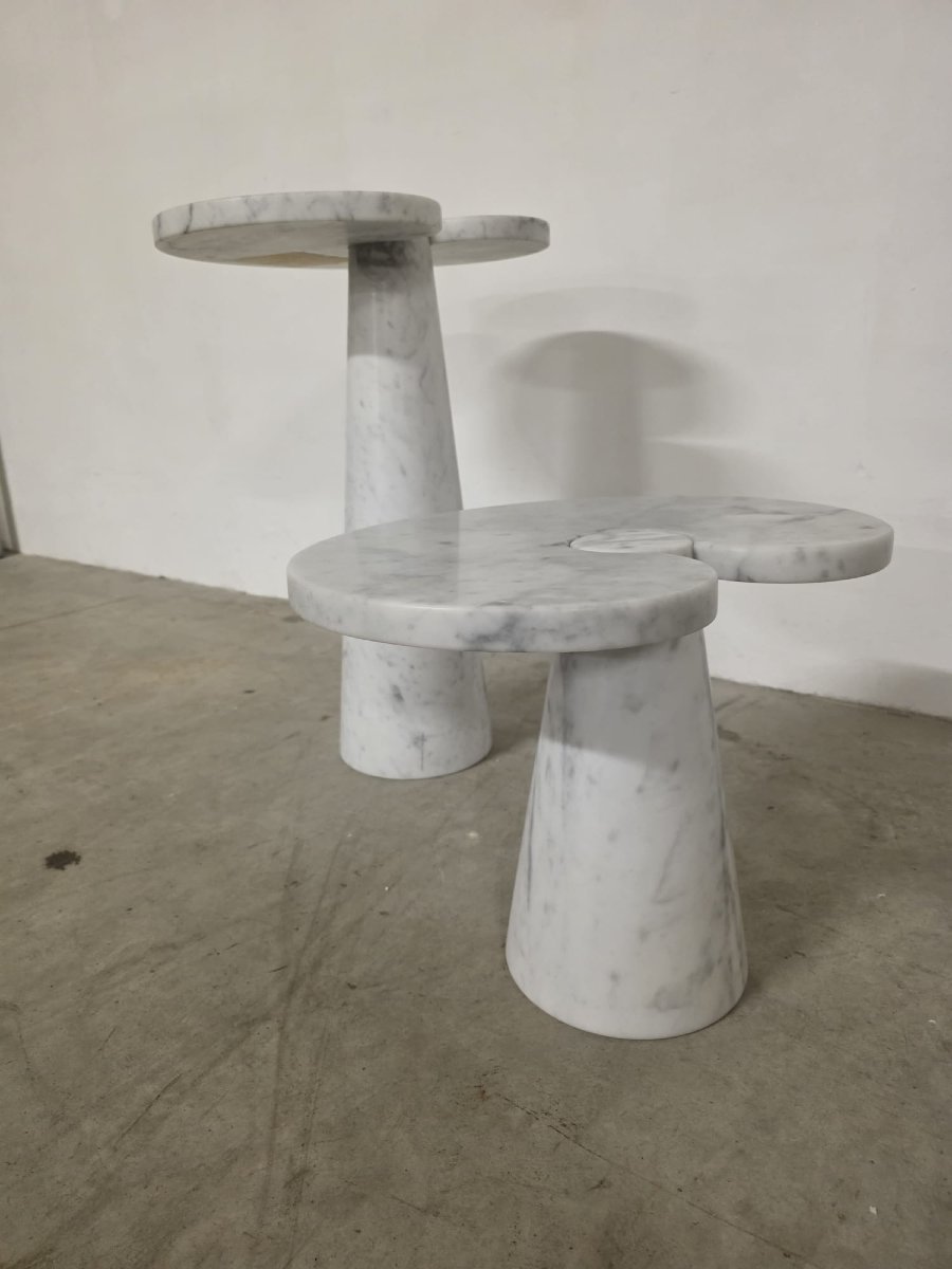 Pair Of Side Tables From The Eros Series By Angelo Mangiarotti For Skipper-photo-5