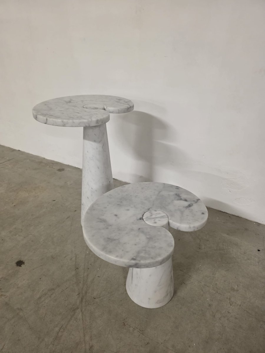 Pair Of Side Tables From The Eros Series By Angelo Mangiarotti For Skipper-photo-6