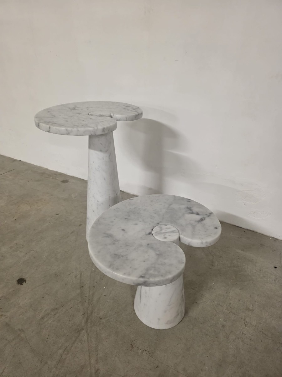 Pair Of Side Tables From The Eros Series By Angelo Mangiarotti For Skipper
