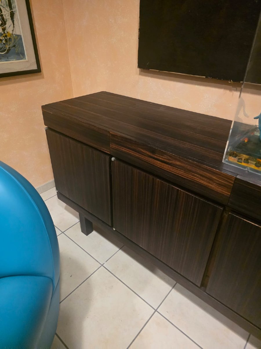 Large 1980s Veneered Sideboard.-photo-2