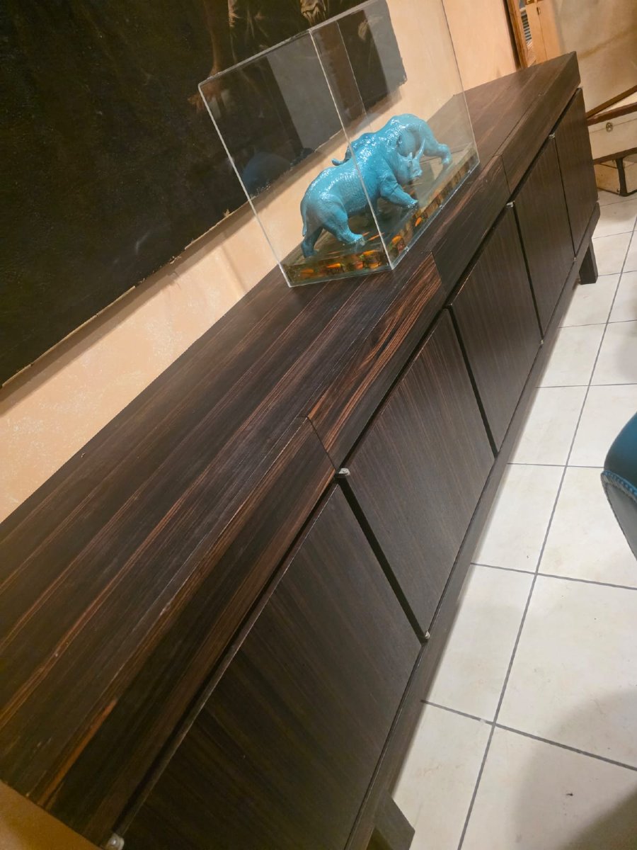 Large 1980s Veneered Sideboard.-photo-3