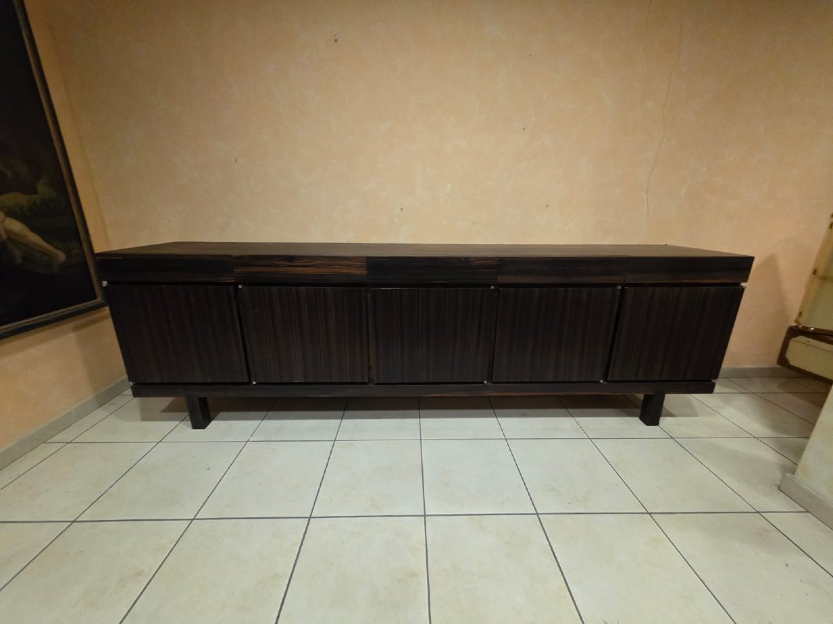 Large 1980s Veneered Sideboard.