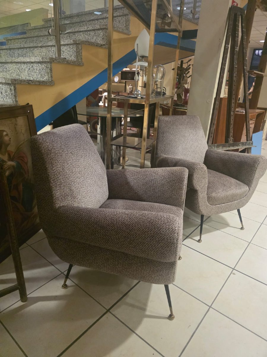 A Pair Of Armchairs By Gigi Radice For Minotti-photo-2