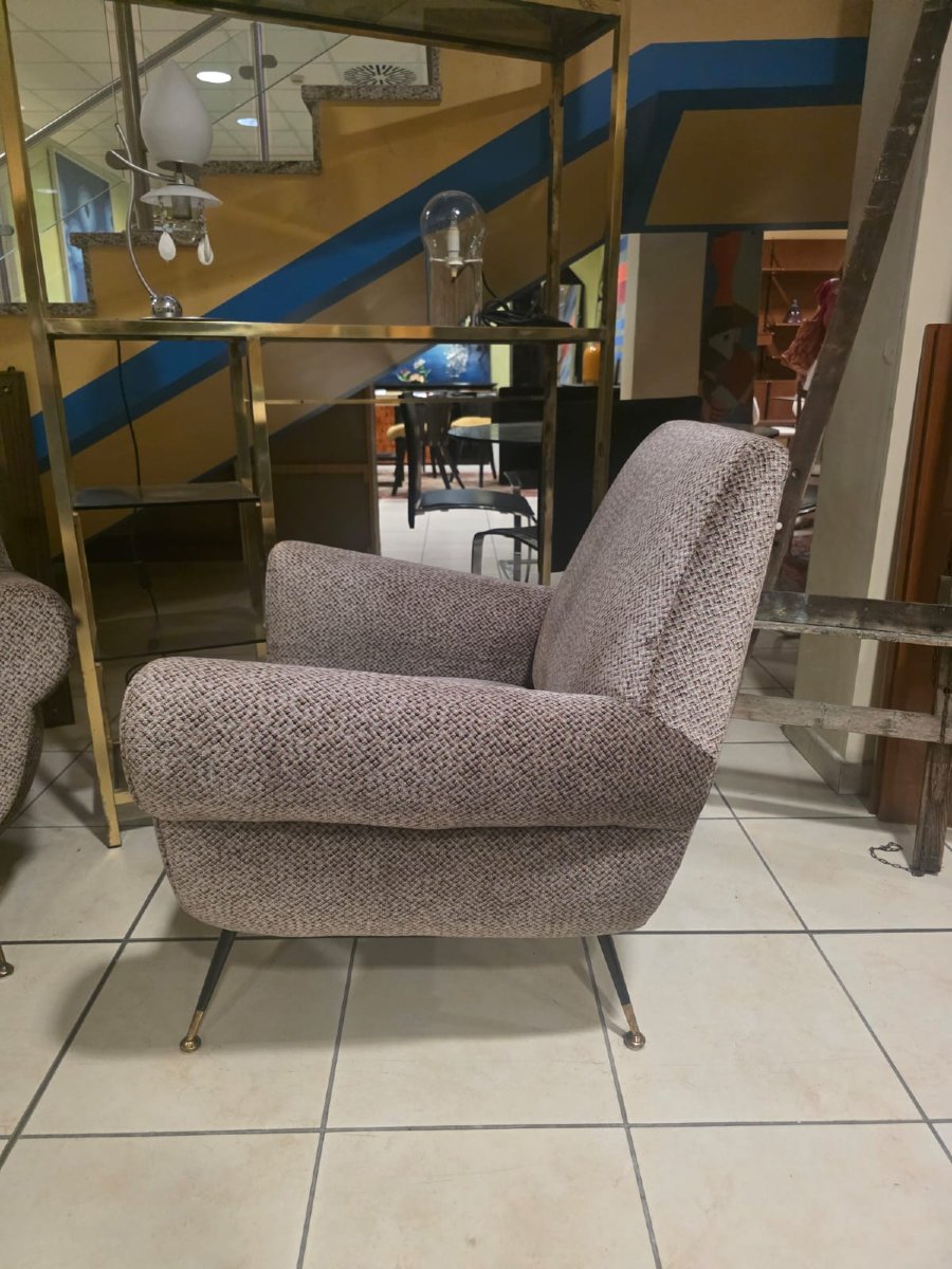 A Pair Of Armchairs By Gigi Radice For Minotti-photo-4
