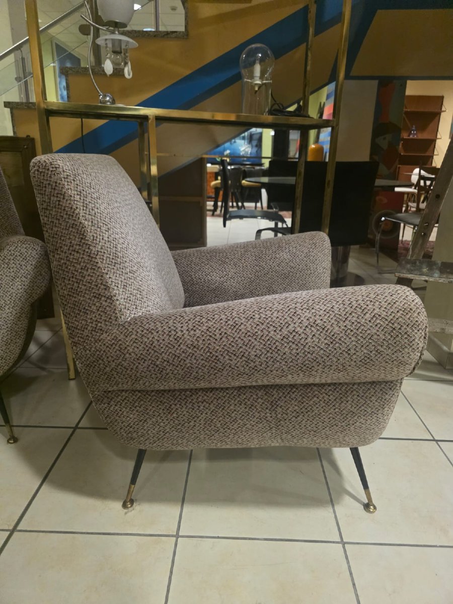 A Pair Of Armchairs By Gigi Radice For Minotti-photo-2