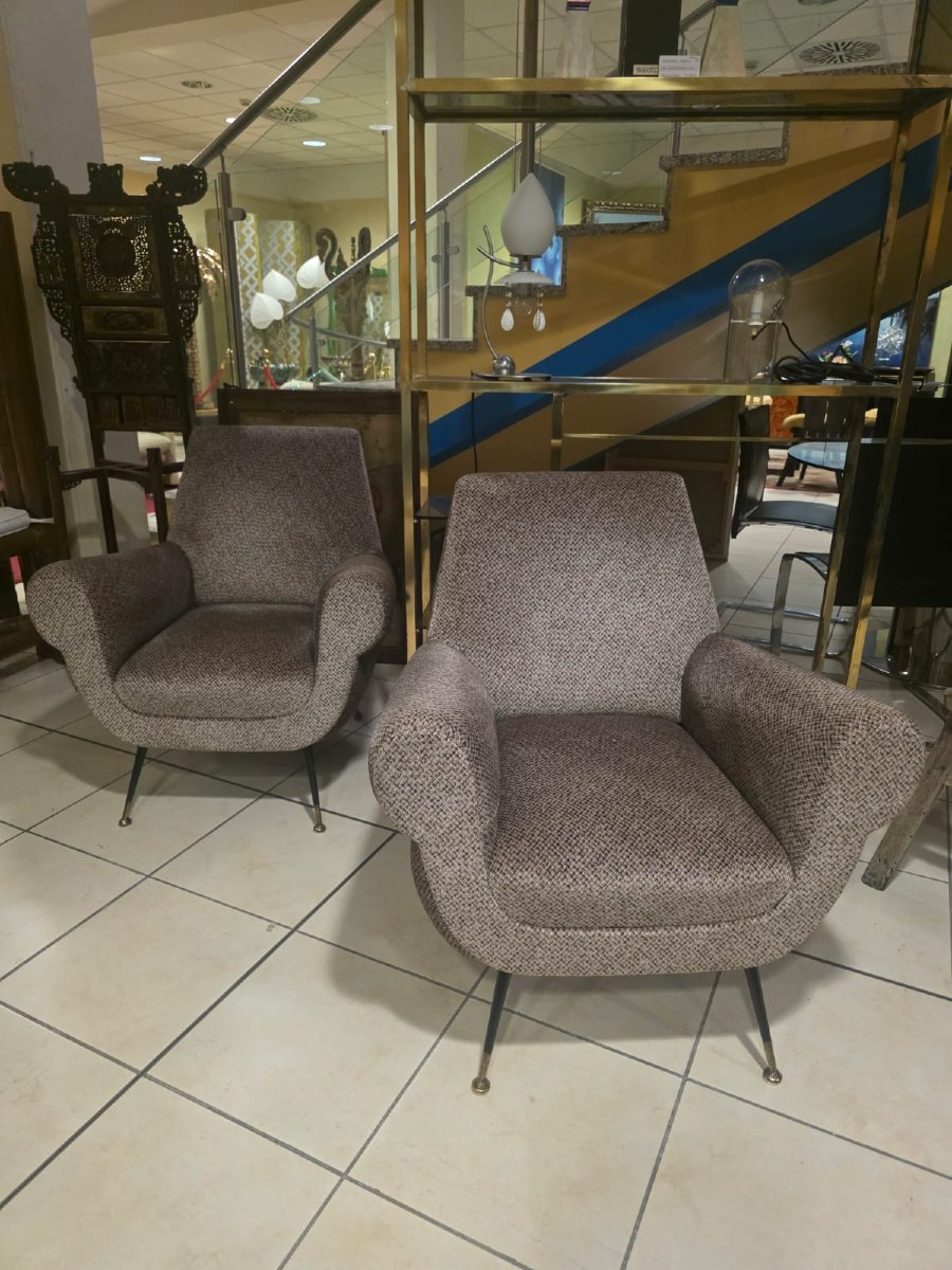 A Pair Of Armchairs By Gigi Radice For Minotti-photo-4