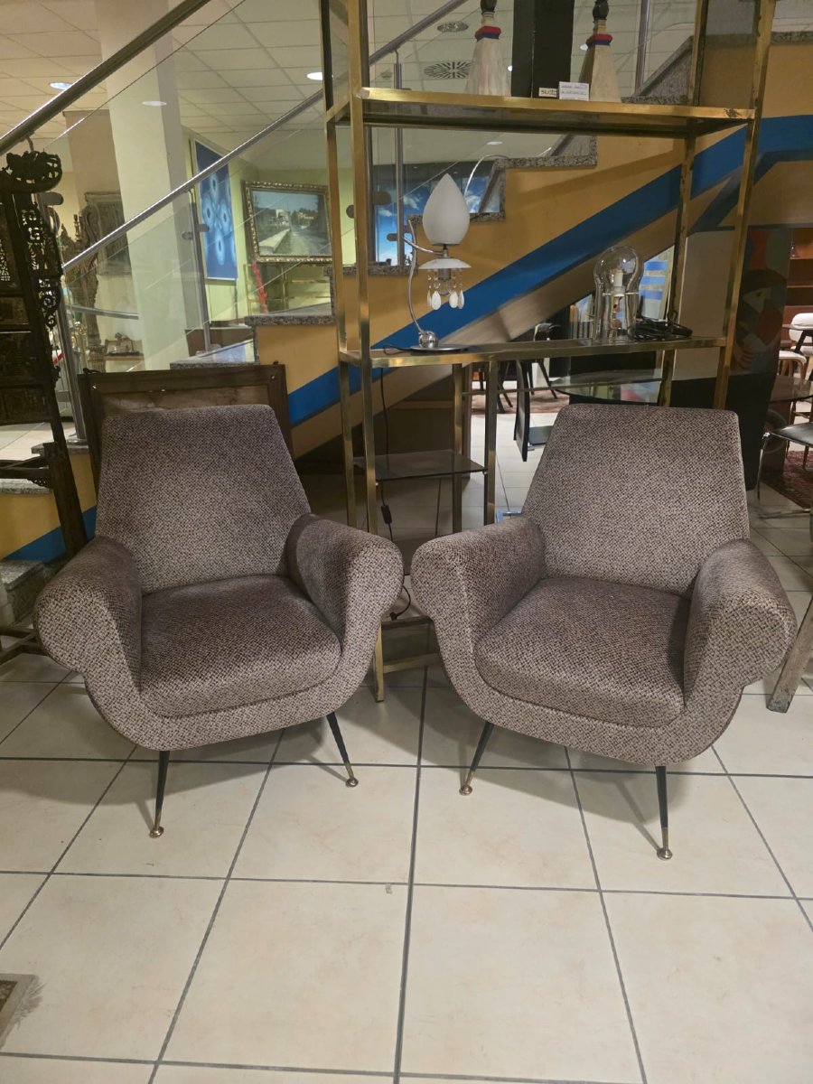 A Pair Of Armchairs By Gigi Radice For Minotti-photo-6