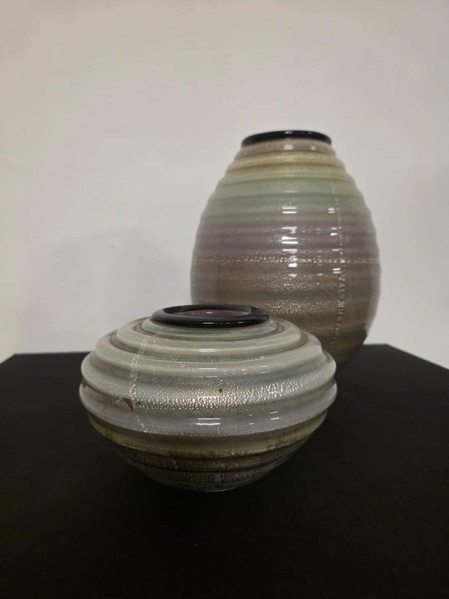 Paire de vases Seguso Murano.-photo-2