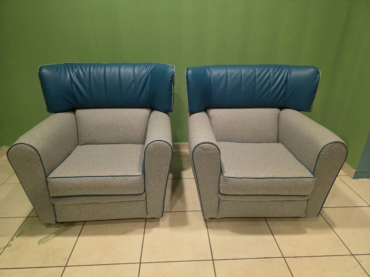 Paire de fauteuils Zanotta-photo-2