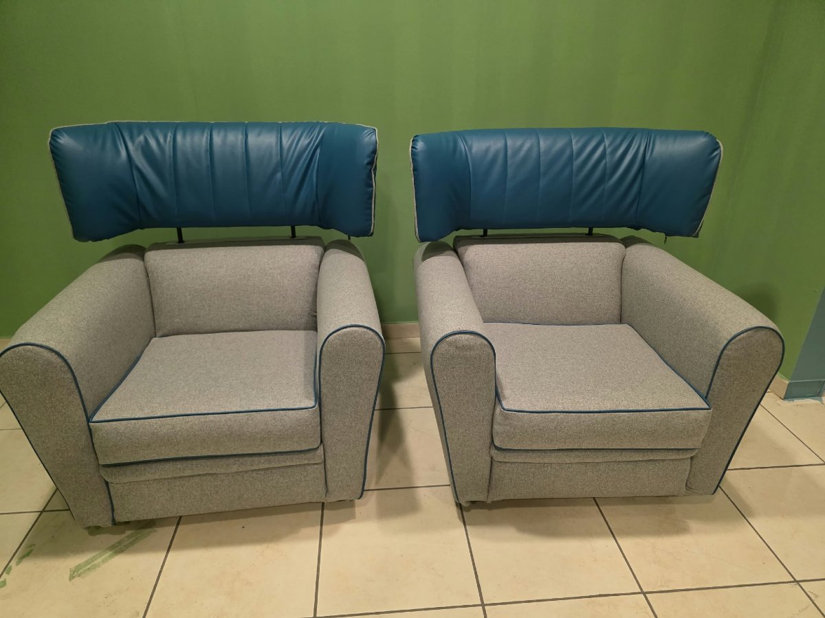 Paire de fauteuils Zanotta-photo-2