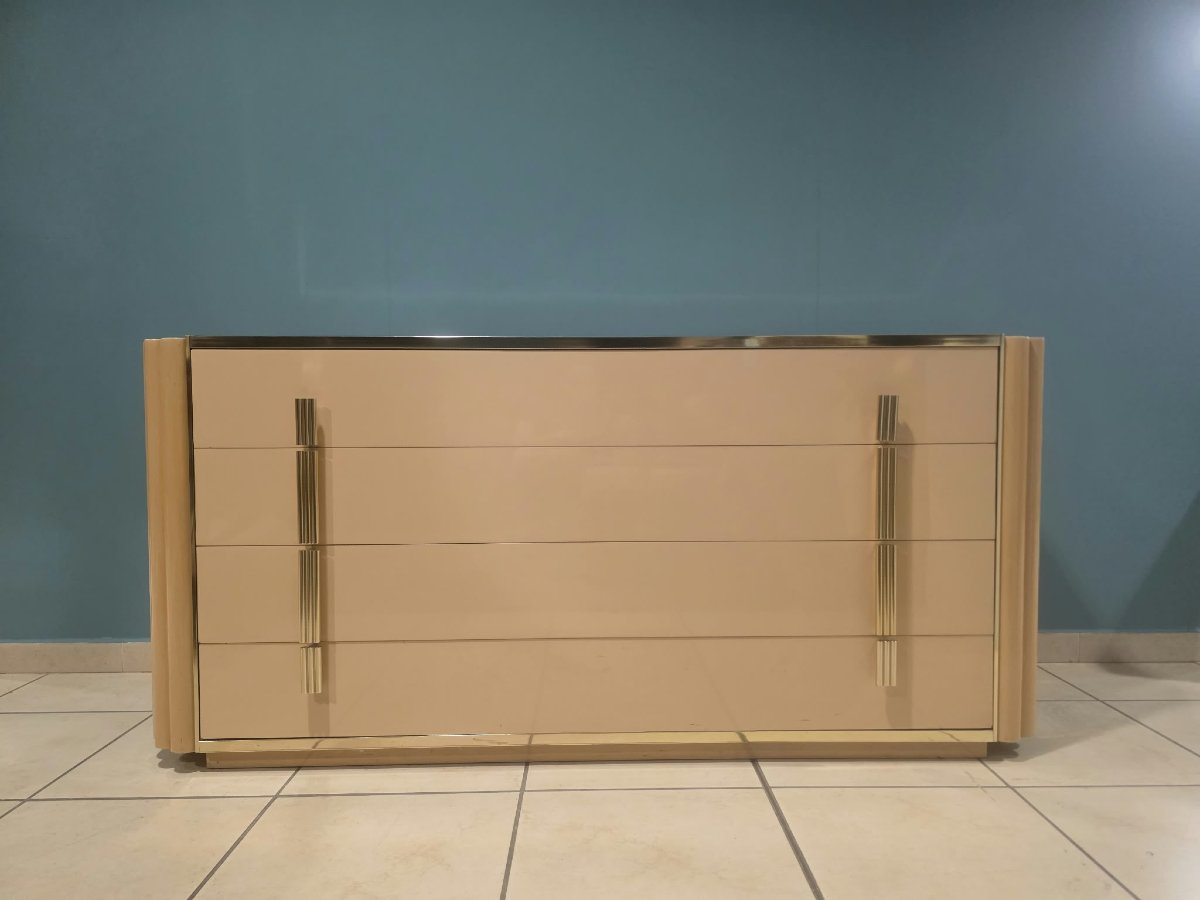 Commode signée Alain Delon pour la Maison Jansen-photo-2