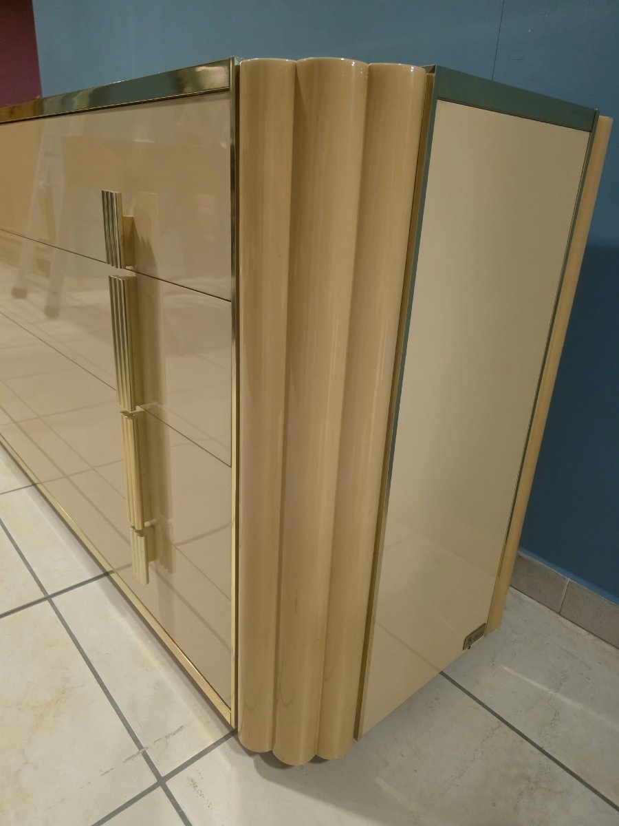 Commode signée Alain Delon pour la Maison Jansen-photo-3