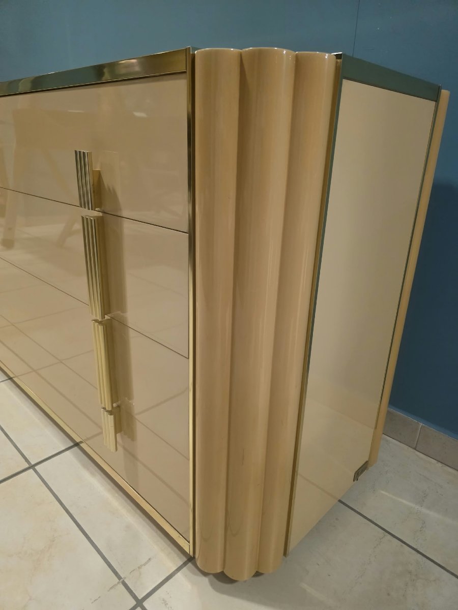 Commode signée Alain Delon pour la Maison Jansen-photo-7