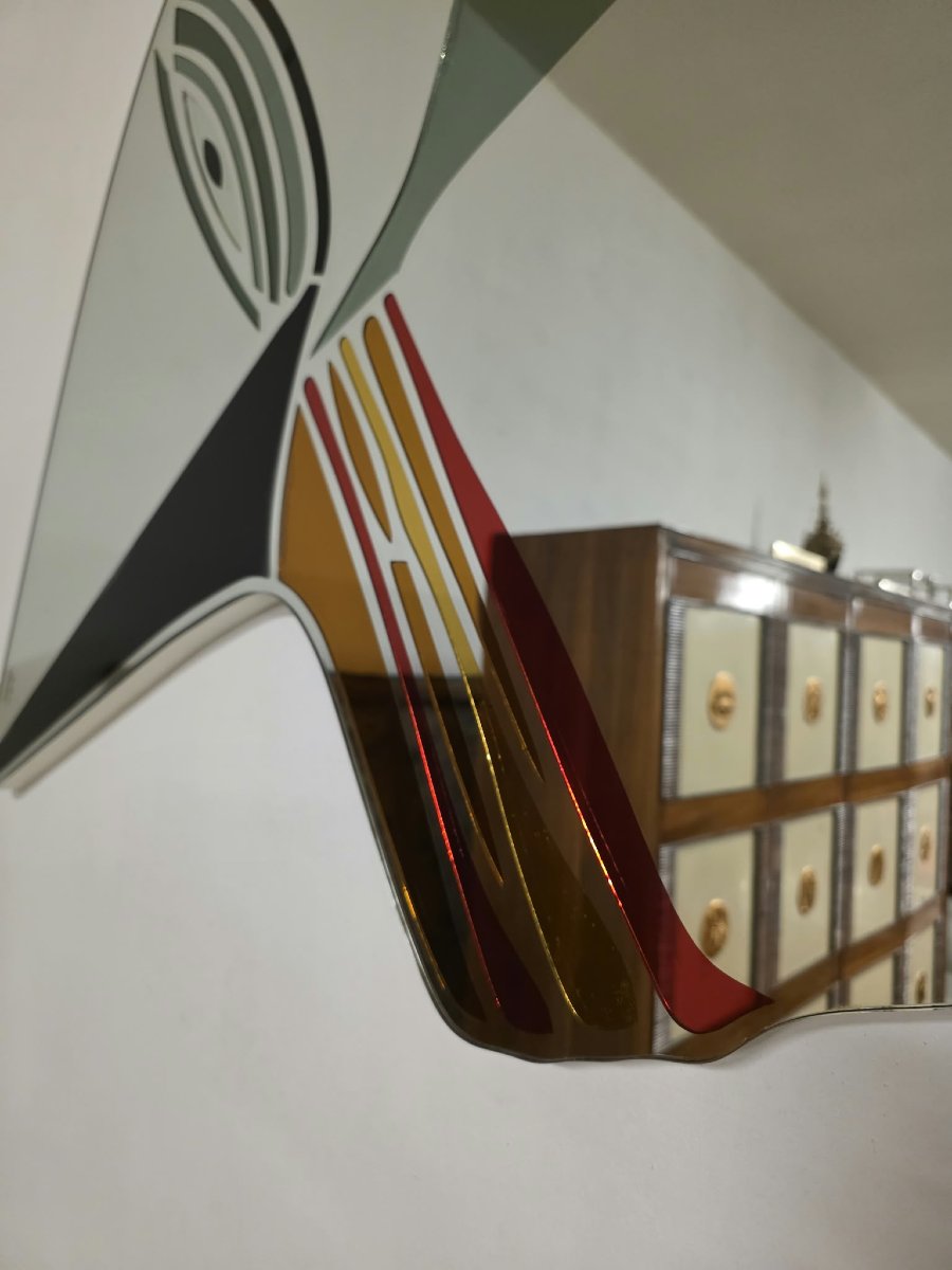 Miroir dessiné par Renata Boero pour Fiam-photo-1