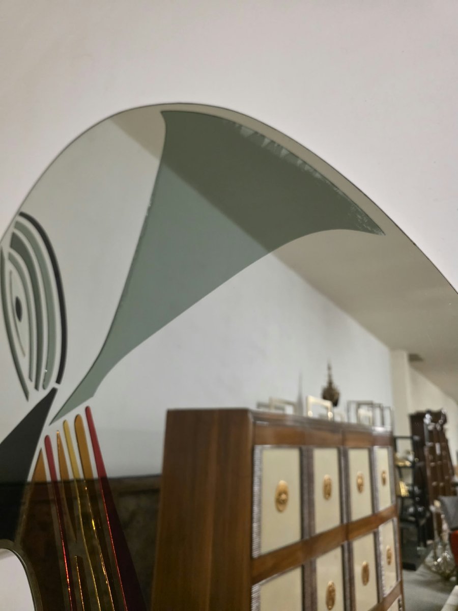 Miroir dessiné par Renata Boero pour Fiam-photo-2