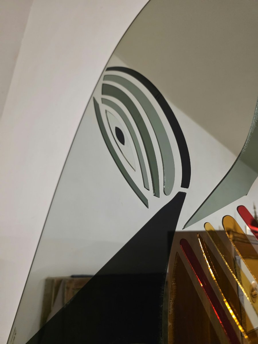 Miroir dessiné par Renata Boero pour Fiam-photo-3
