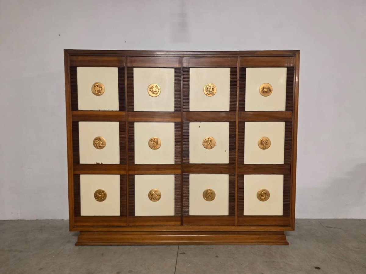 Meuble Art Déco aux motifs du Zodiaque