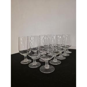 15 Murat-style Glasses By Lalique France