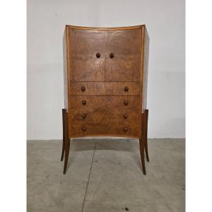"art Deco Curved Cabinet"