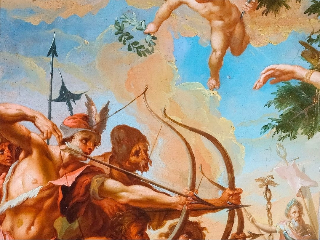 Saint Sebastian, 17th Century, Oil On Canvas-photo-3