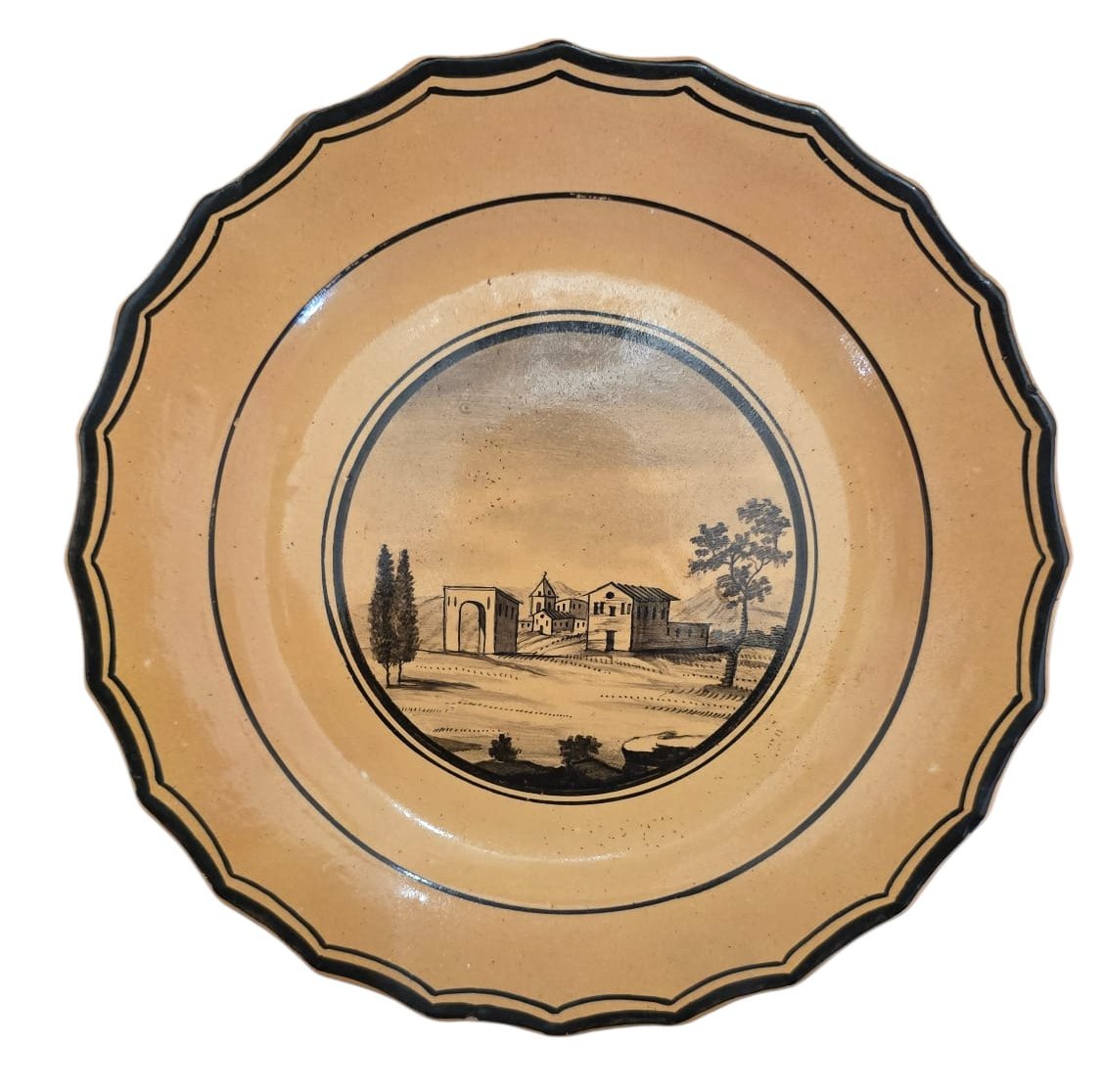 Giustiniani Earthware Plate Set, Early 19th Century, Naples-photo-4