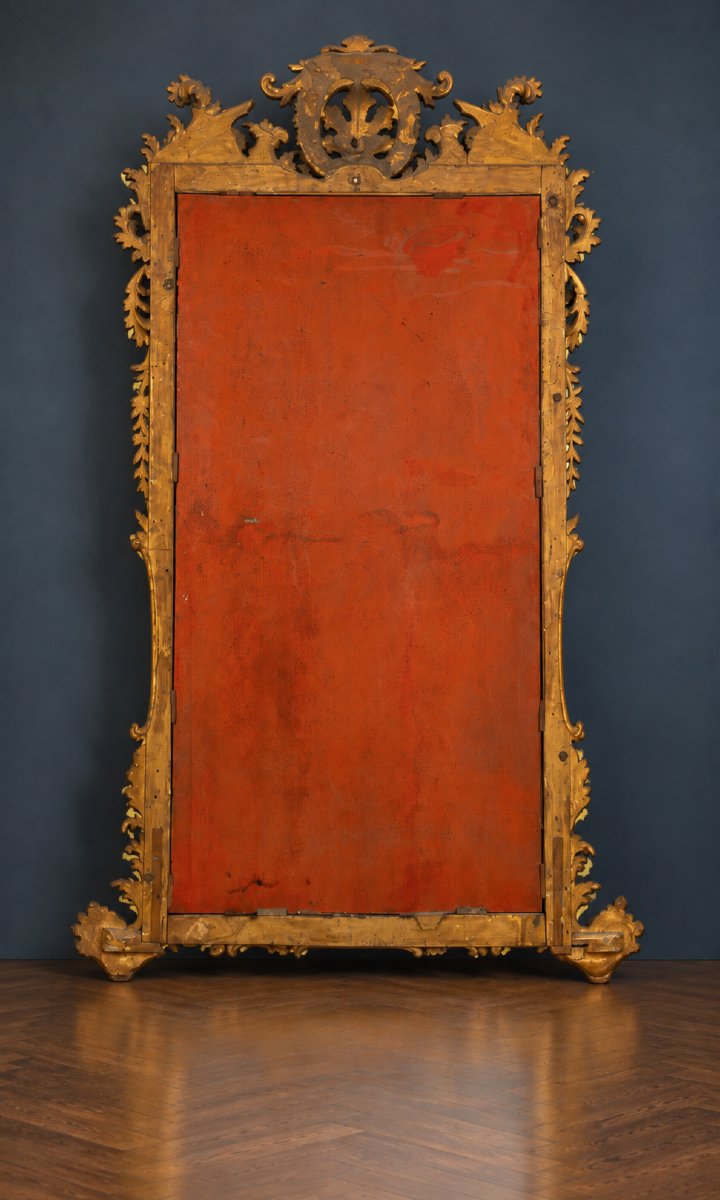 Large Gilt Mirror In The Rocaille / Rococo Style – Late 19th Century-photo-4