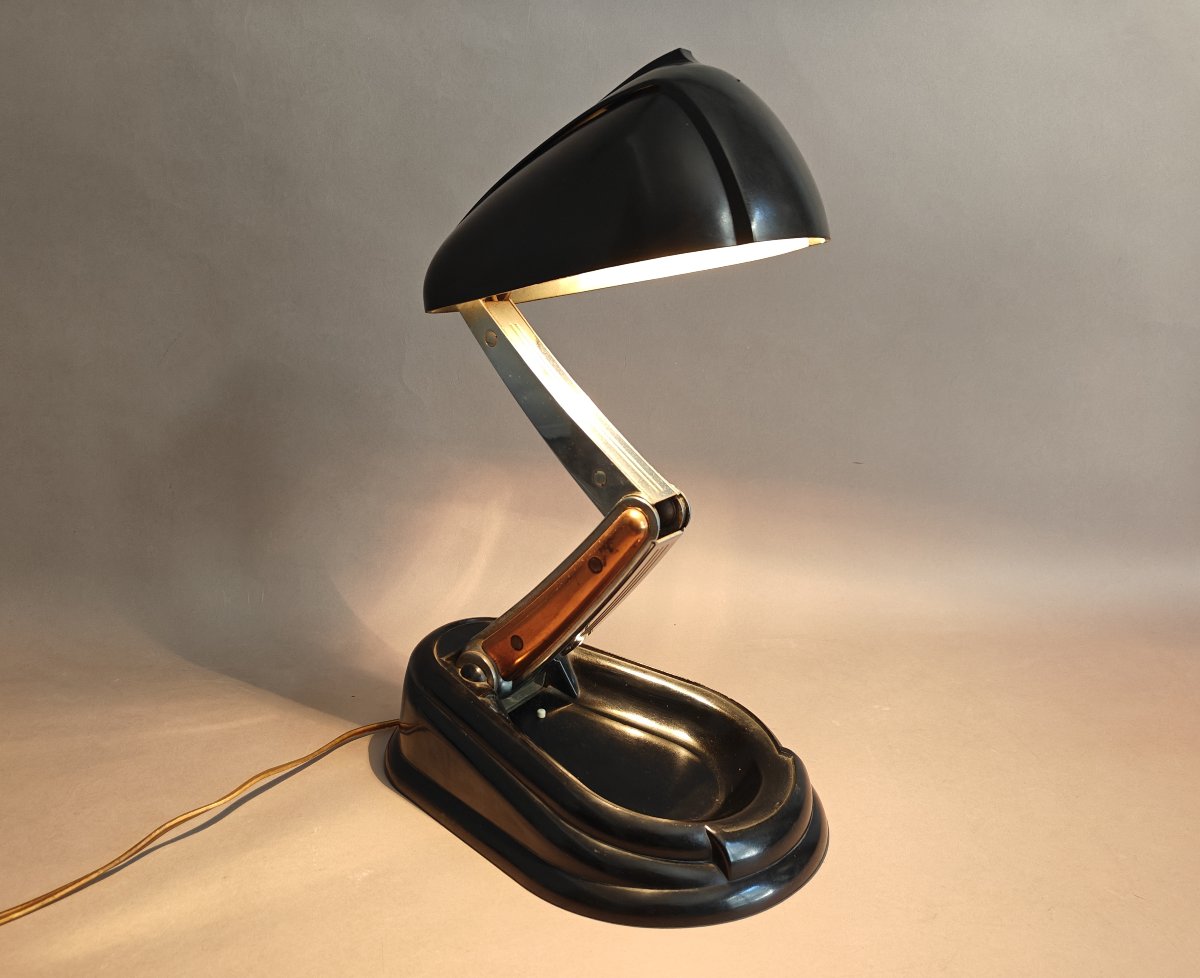 Jumo "bolide" Bakelite Lamp, Vintage Model, Designed In 1945