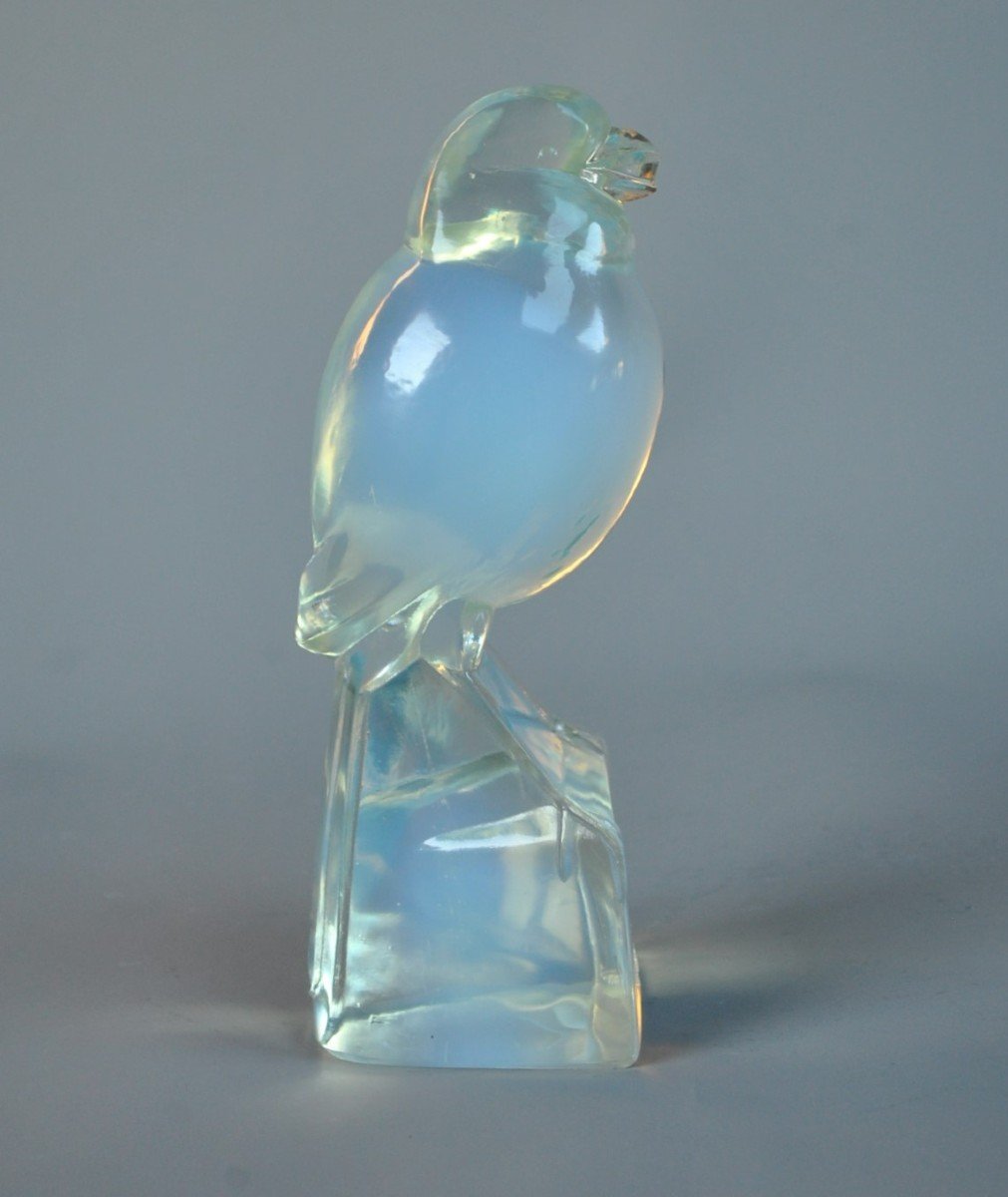 Jean et Joël Martel oiseau en verre opalescent -photo-4