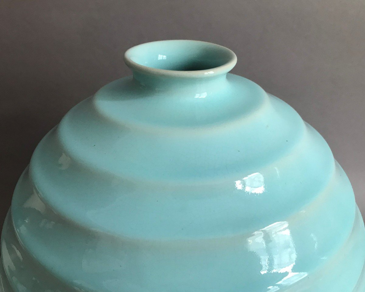 Villeroy et Boch Luxembourg vase en céramique Art Déco vers 1930-photo-3