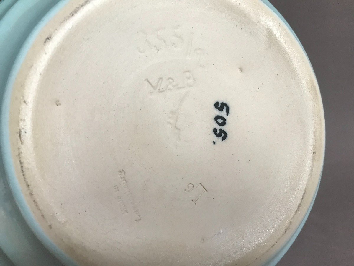 Villeroy And Boch Luxembourg Art Deco Ceramic Vase Circa 1930