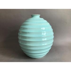 Villeroy And Boch Luxembourg Art Deco Ceramic Vase Circa 1930