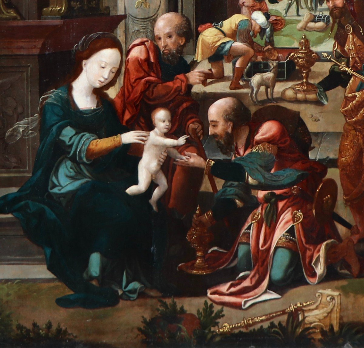 Master Of The Woman Taken In Adultery Of Ghent (2nd Quarter 16th C.), The Adoration Of The Magi-photo-5