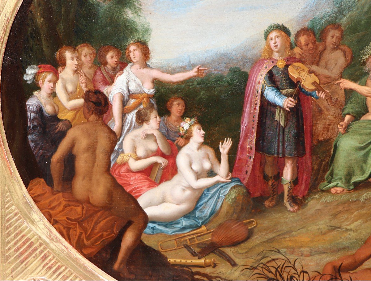 Adriaen van Nieulandt (1587 - 1658), Le concours musical entre Pan et Apollon-photo-6