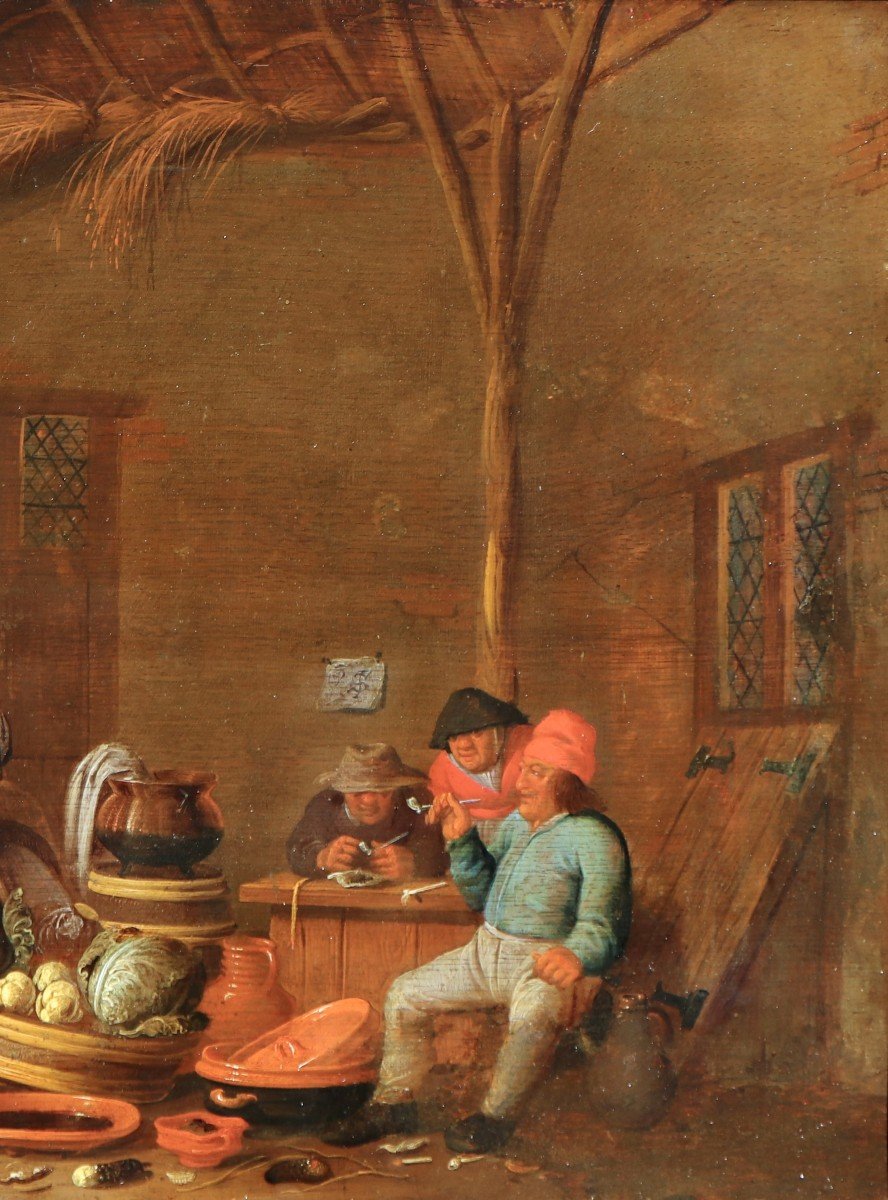 Jan Spanjaert (1589/90 - Around 1655), Barn Interior With Kitchen Utensils-photo-4