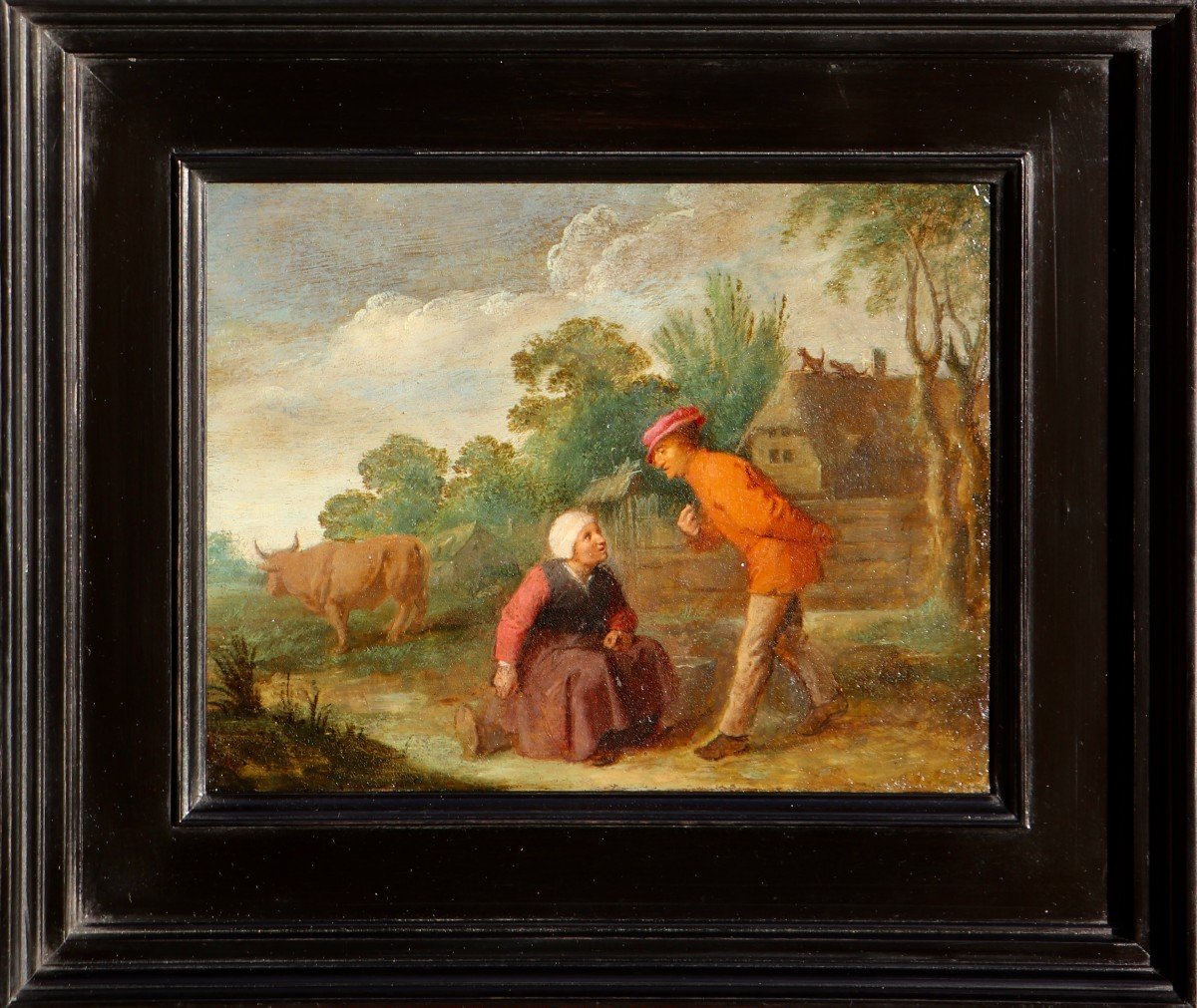 Attributed To Hendrick Martensz. Sorgh (circa1610 - 1670), A Peasant Romance