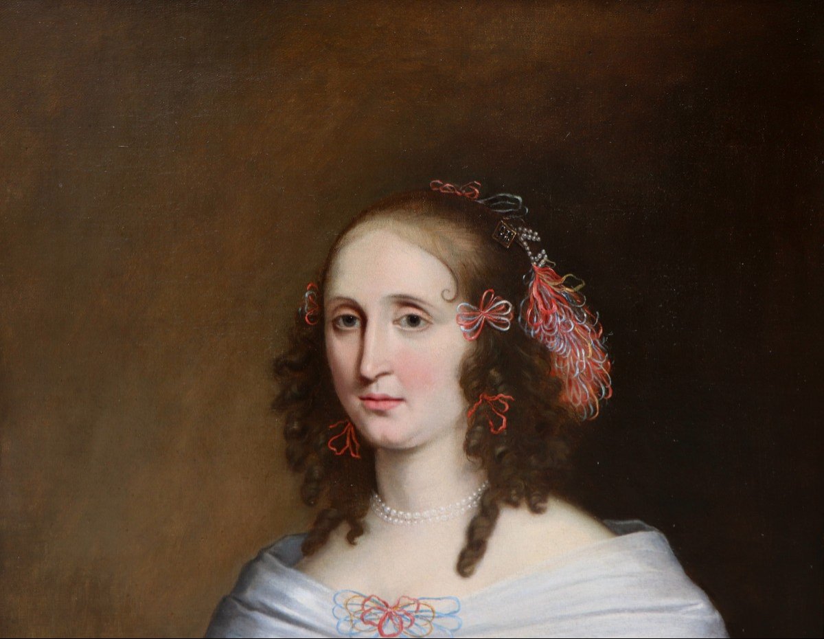 Attributed To Juriaen Jacobsz. (1624 - 1685), Portrait Of A Woman-photo-2