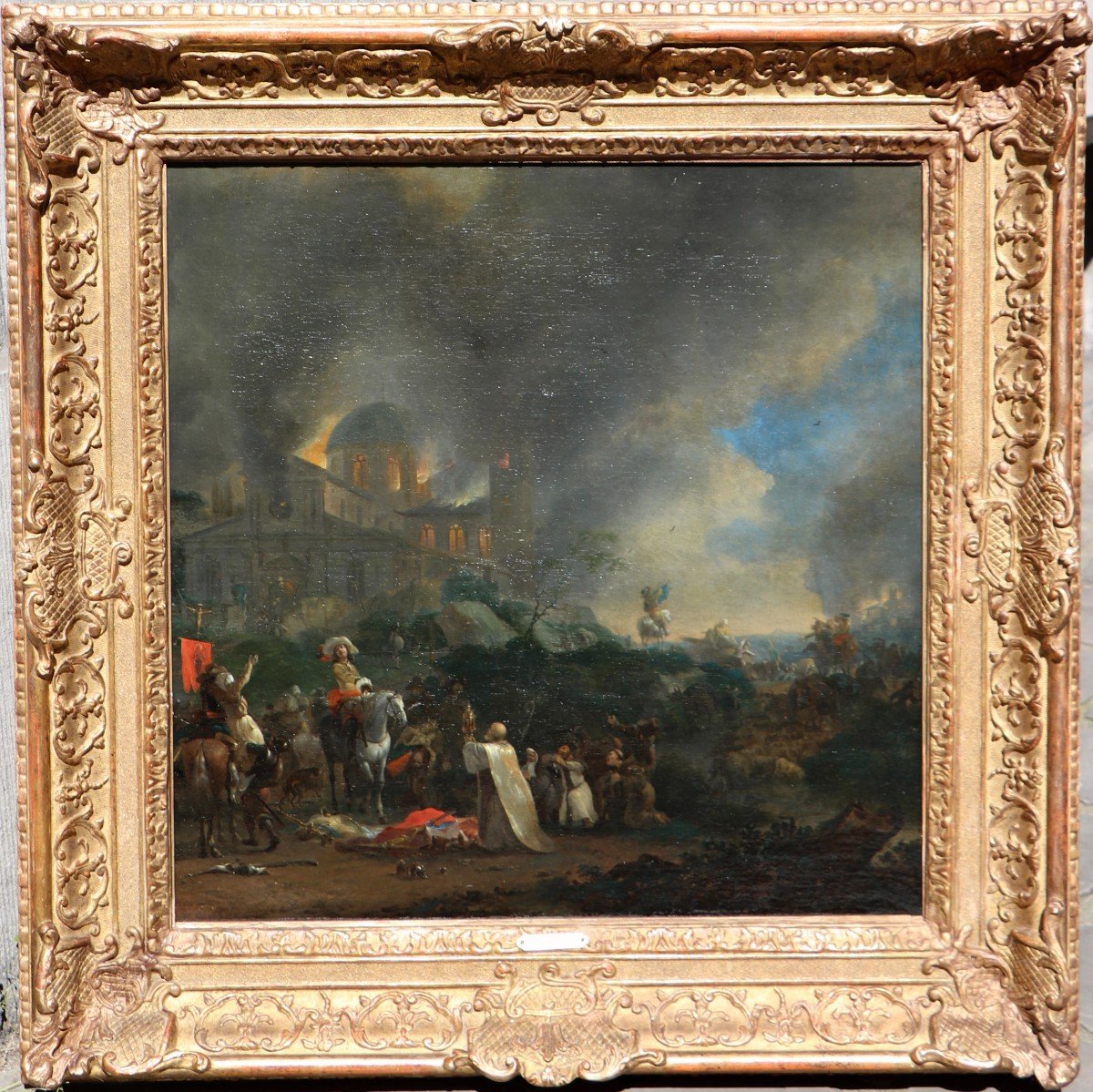 Willem Schellinks (1623 - 1678), Des soldats hollandais pillent et incendient une église 