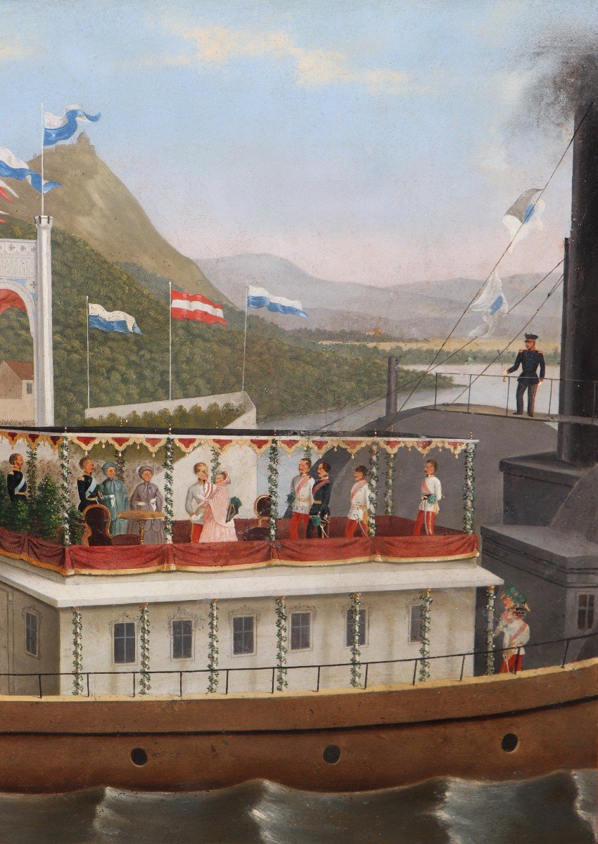 Anonymous 19th Century, The Arrival Of Sissi In Vienna-photo-4