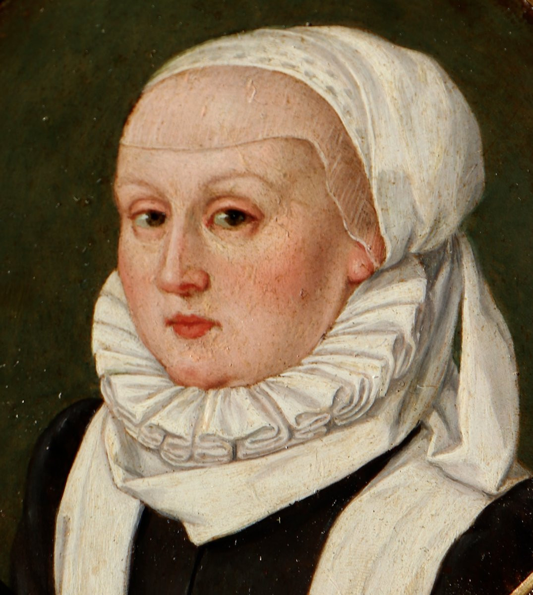 Anonymous 16th Century Painter From South Germany, Portrait Of A Young Woman-photo-2