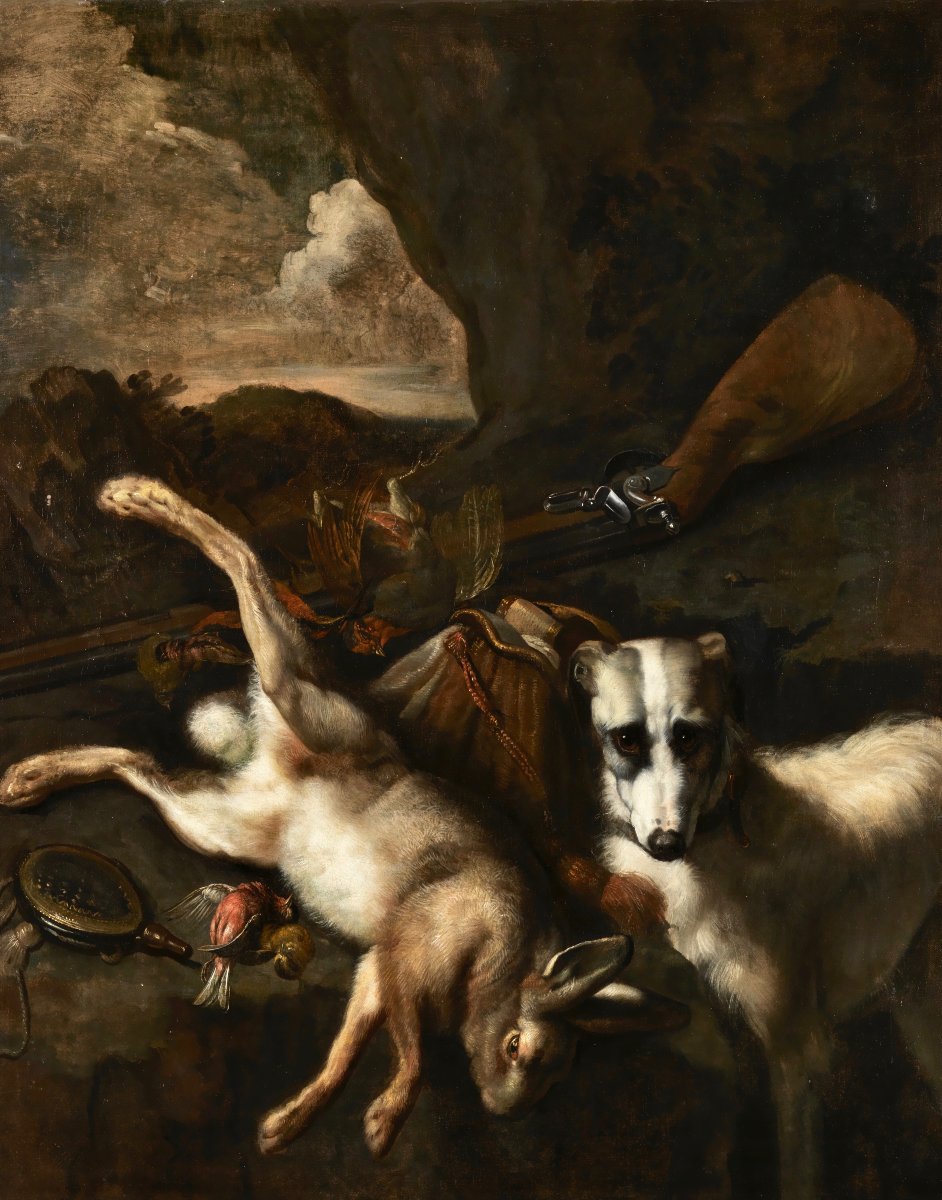 Cornelis Lelienbergh (1620/30 - Around 1680), Hunting Still Life-photo-1