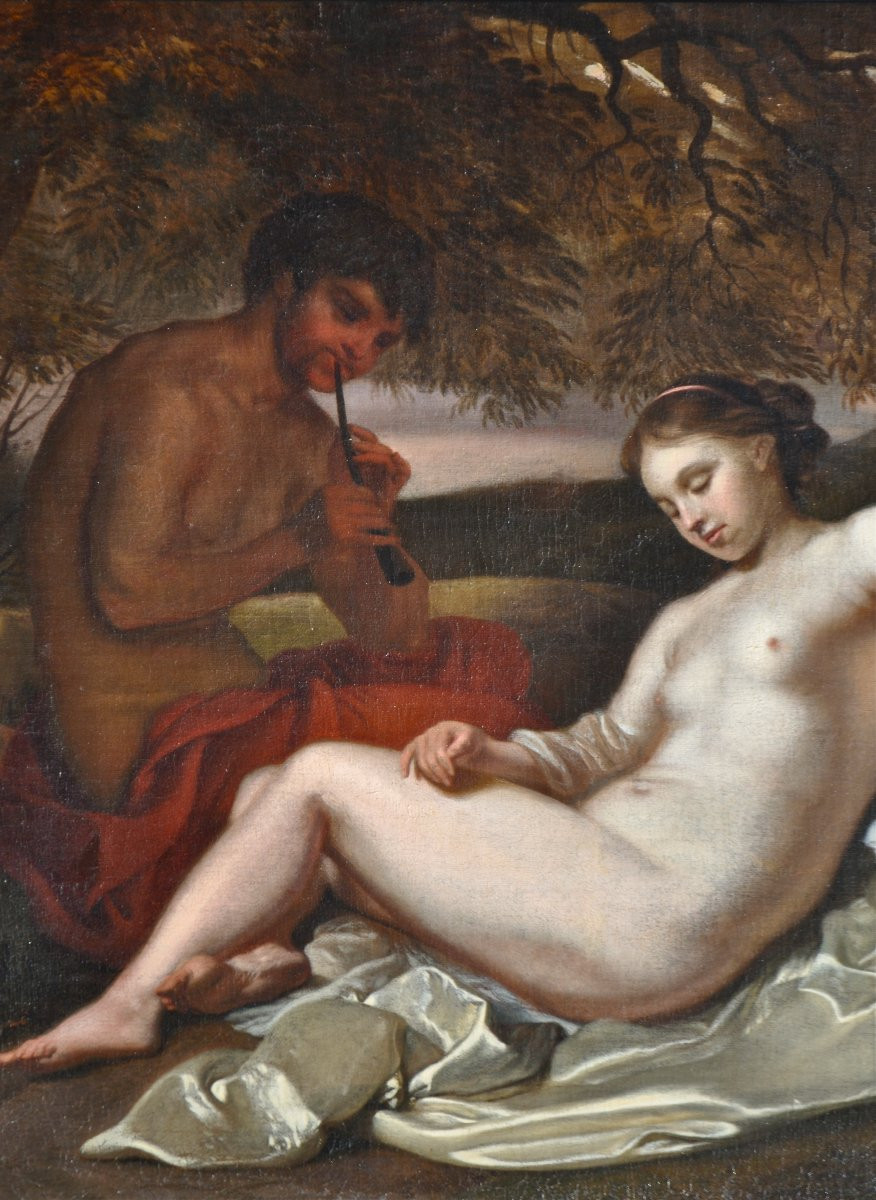 Carel De Moor (1656 - 1738), Satyr And Nymph-photo-3